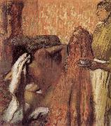 Edgar Degas, breakfast after the bath